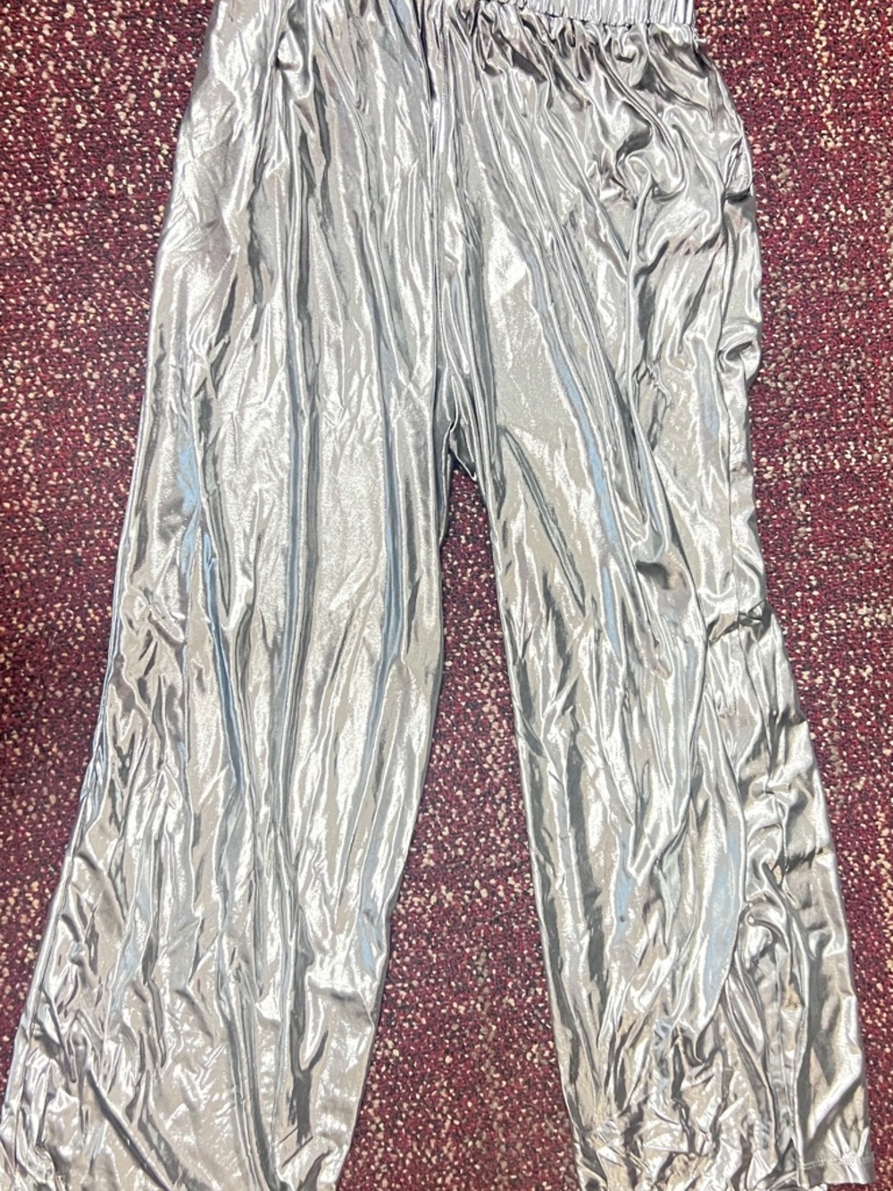 Silver Metallic Flowy🪩Lounge Pants